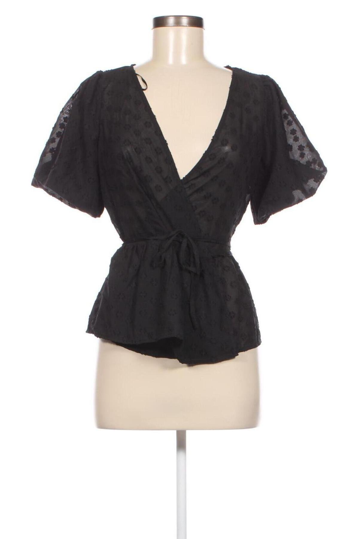 Дамска блуза Naf Naf, Размер XS, Цвят Черен, Цена 22,32 лв.