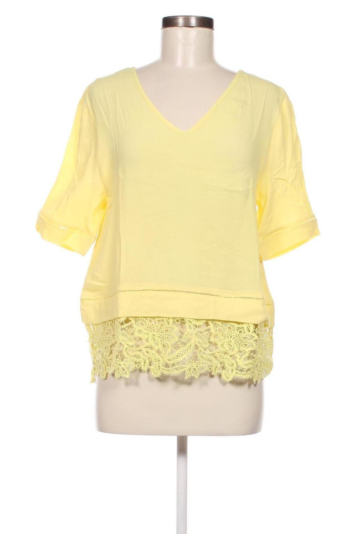Дамска блуза SUNCOO, Размер M, Цвят Жълт, Цена 40,80 лв.