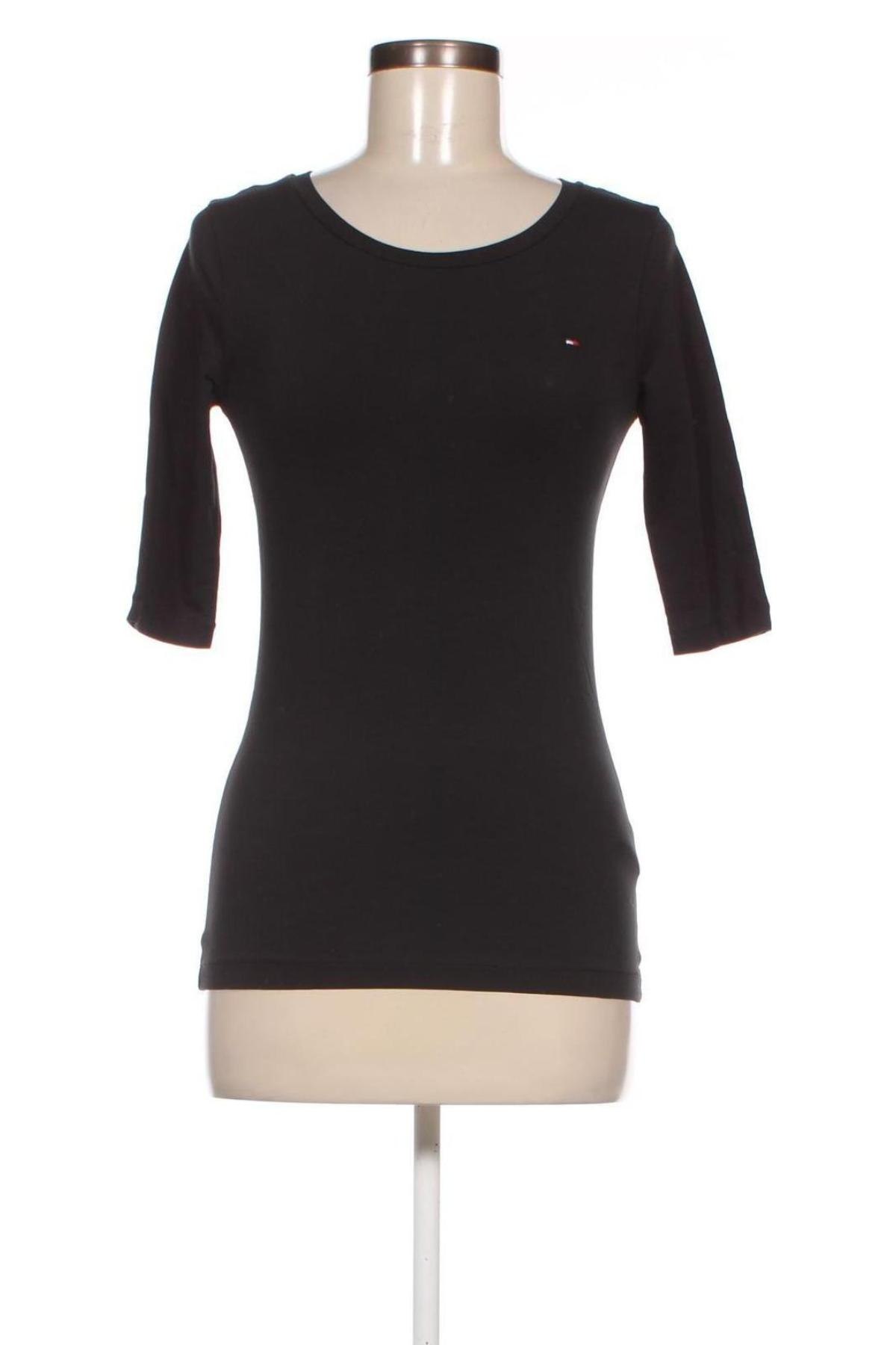 Дамска блуза Tommy Hilfiger, Размер XS, Цвят Черен, Цена 42,00 лв.