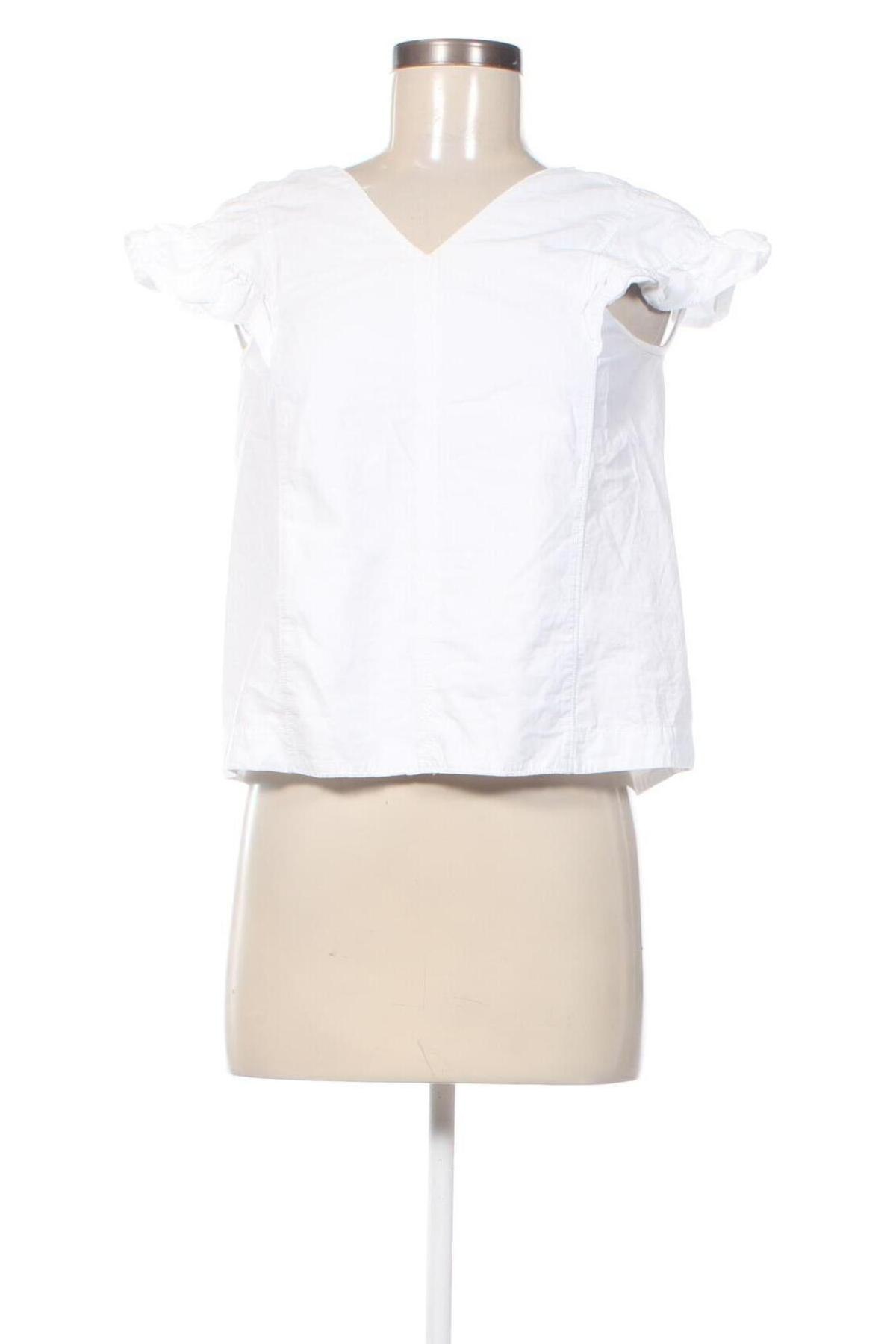 Дамска блуза Zara Trafaluc, Размер M, Цвят Бял, Цена 15,00 лв.