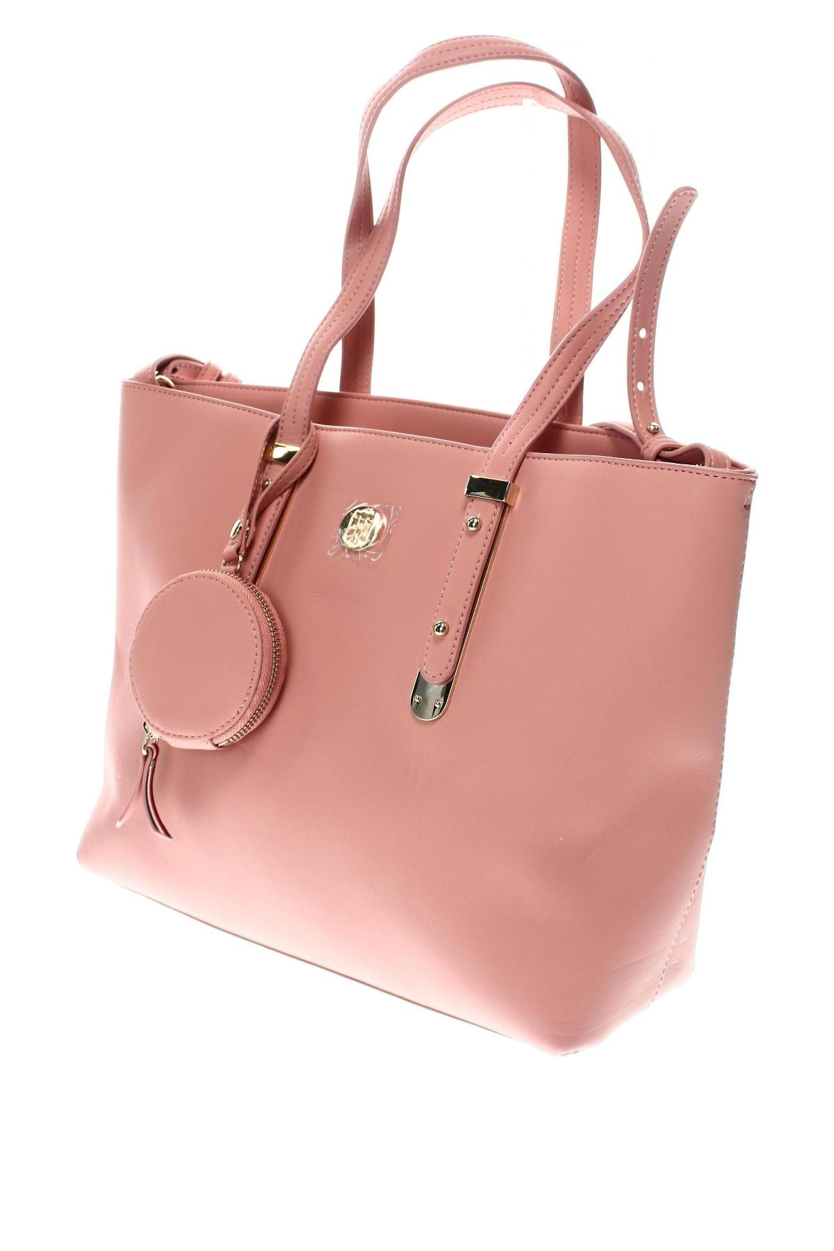 Дамска чанта Tommy Hilfiger, Цвят Розов, Цена 223,00 лв.