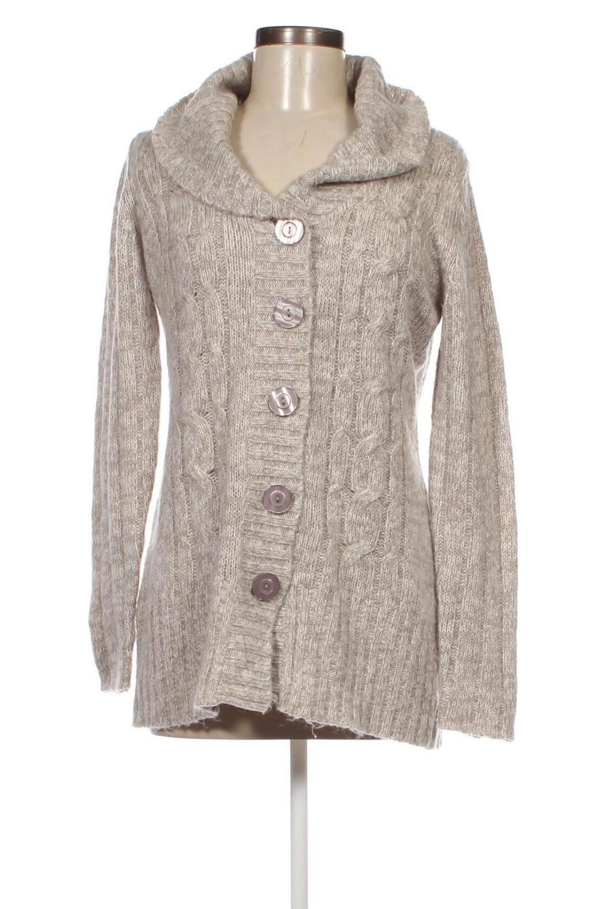 Damen Strickjacke, Größe M, Farbe Beige, Preis 5,49 €