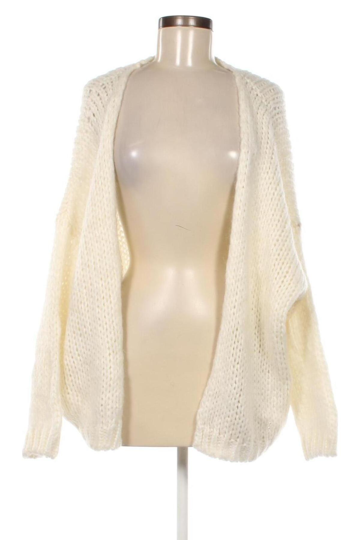 Damen Strickjacke, Größe M, Farbe Weiß, Preis 7,06 €
