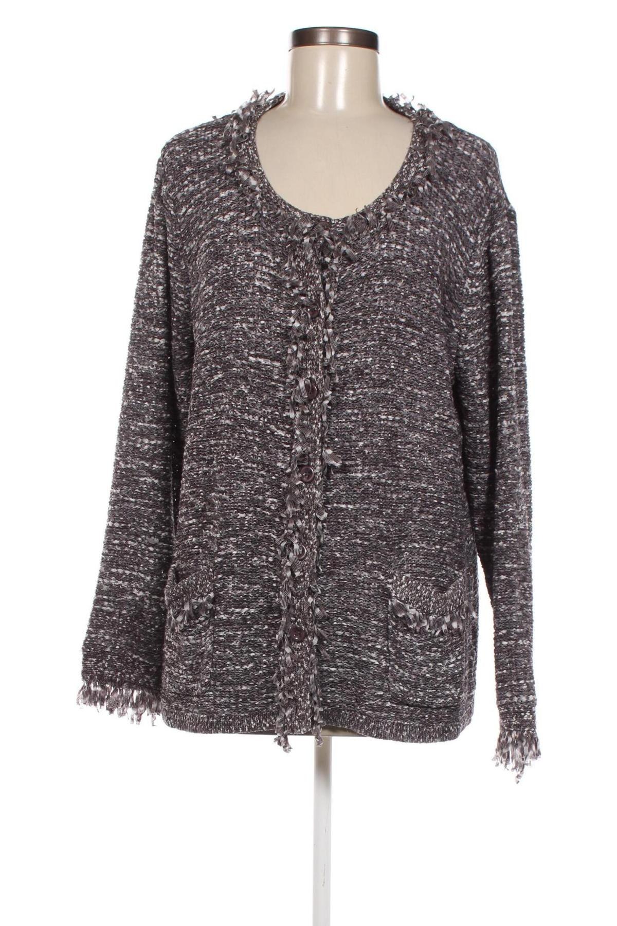 Damen Strickjacke Clarina Collection, Größe XXL, Farbe Grau, Preis € 8,07