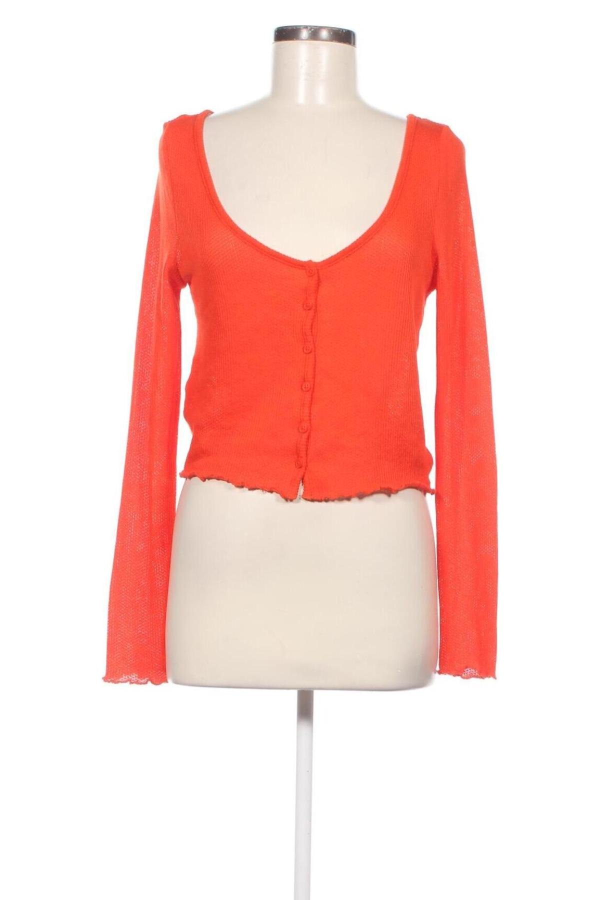 Damen Strickjacke H&M Divided, Größe M, Farbe Orange, Preis € 2,22