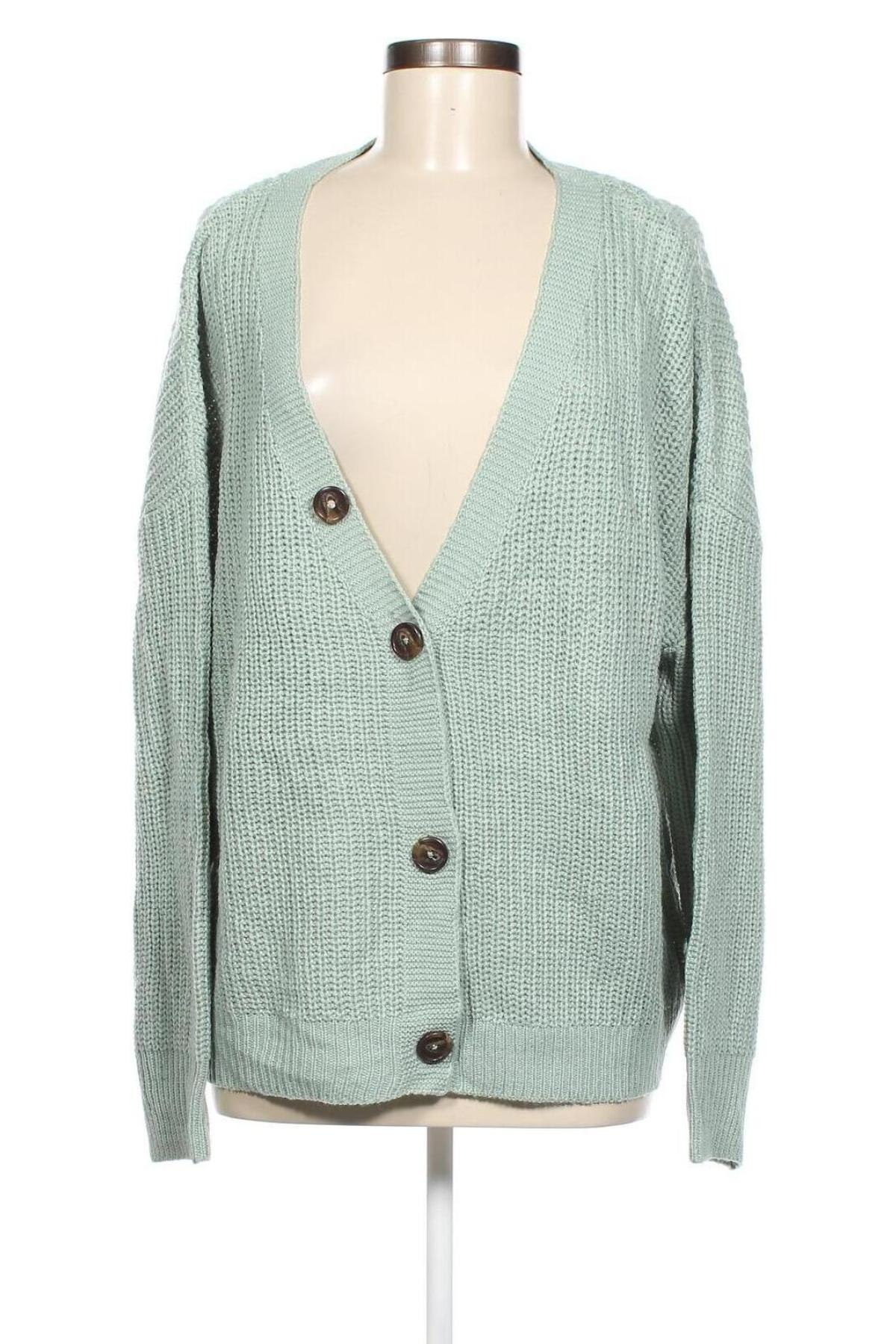 Cardigan de damă Laura Torelli, Mărime XL, Culoare Verde, Preț 28,62 Lei