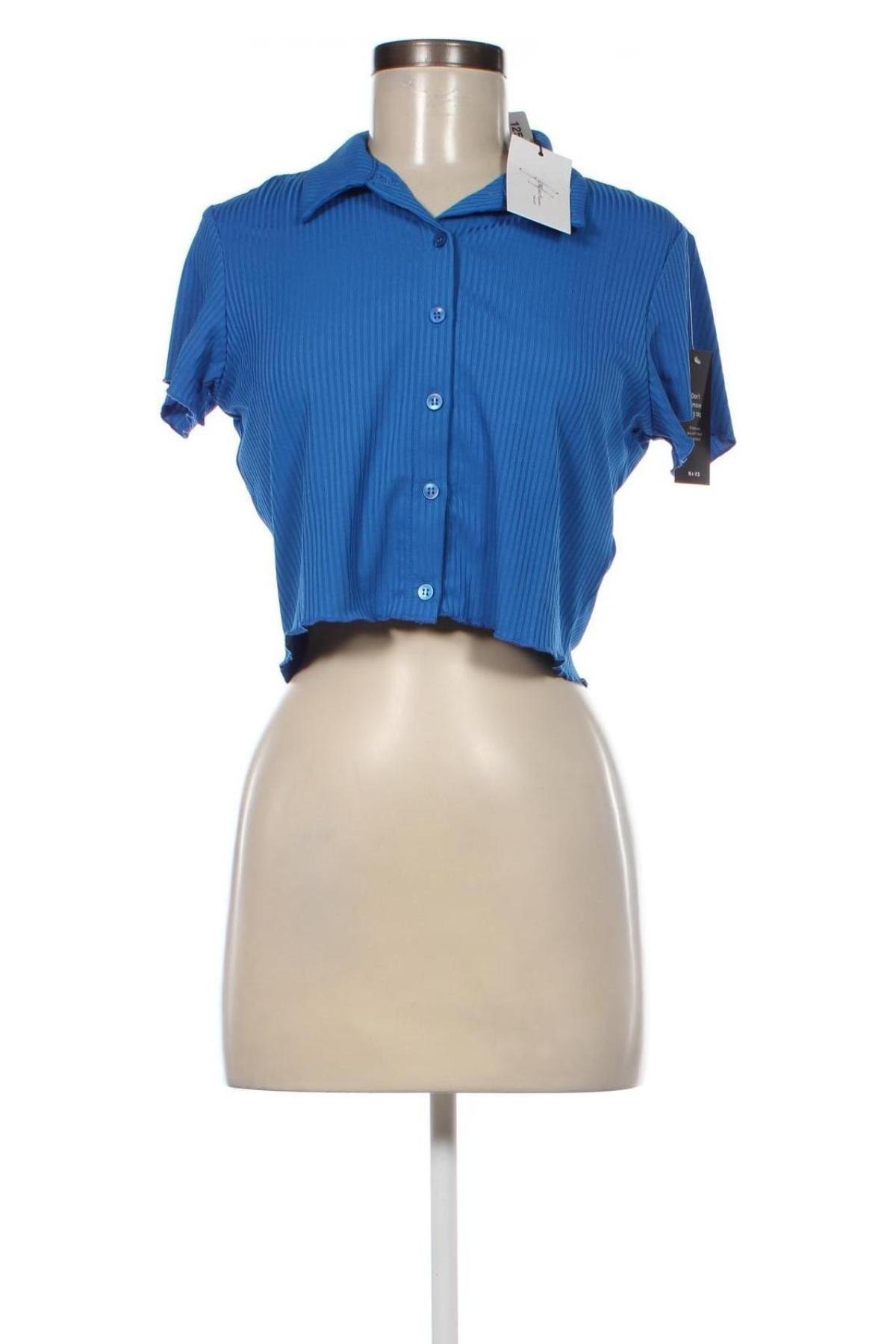 Damen Strickjacke NA-KD, Größe L, Farbe Blau, Preis € 6,28