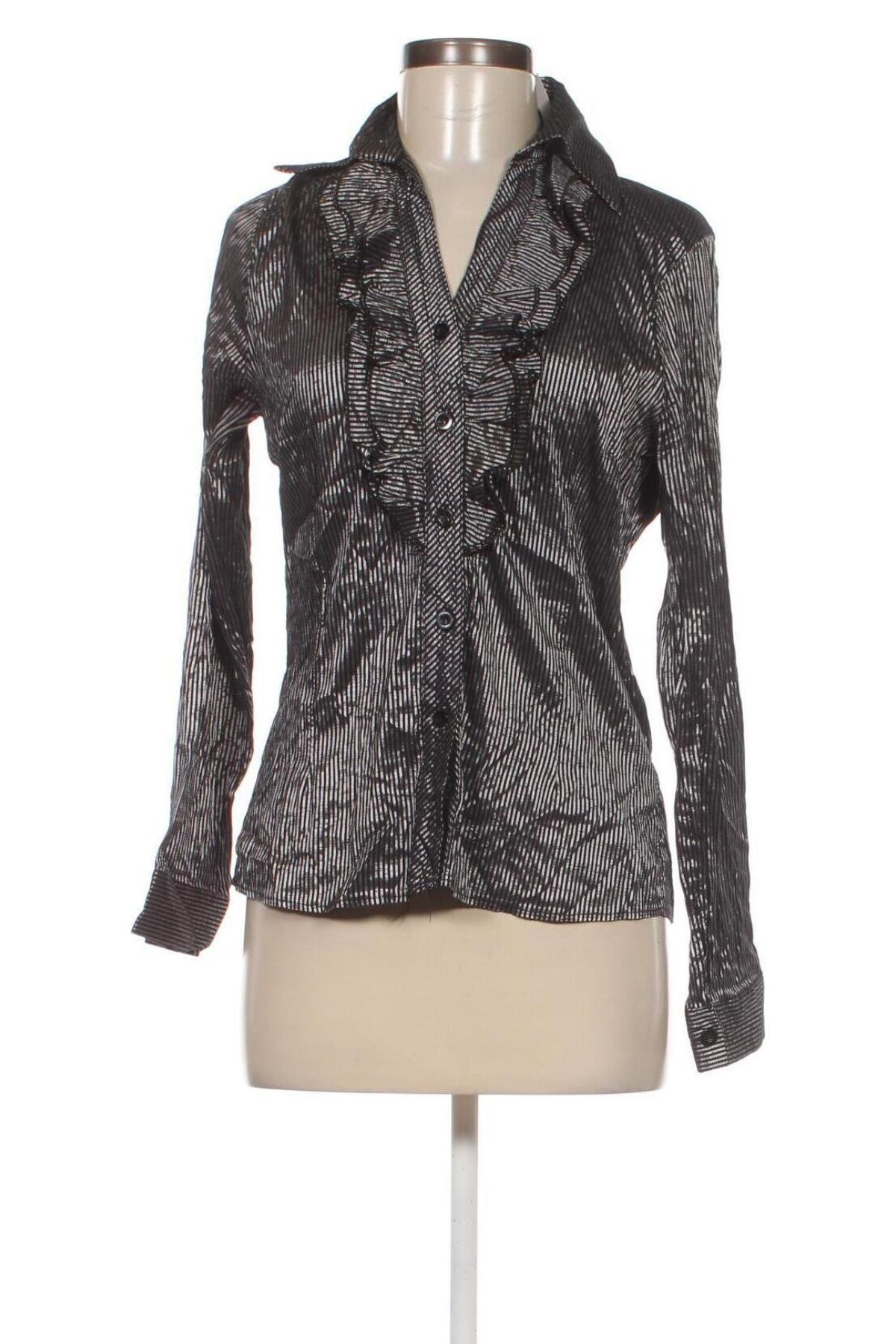 Γυναικείο πουκάμισο, Μέγεθος L, Χρώμα Μαύρο, Τιμή 2,47 €