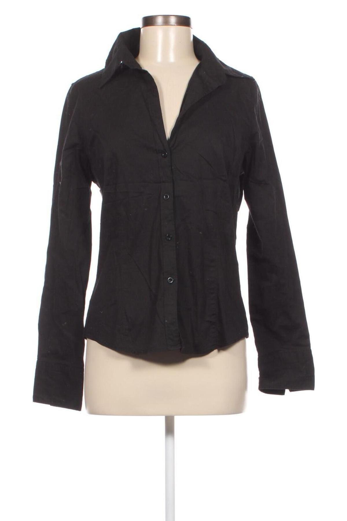 Γυναικείο πουκάμισο Chicoree, Μέγεθος M, Χρώμα Μαύρο, Τιμή 3,87 €