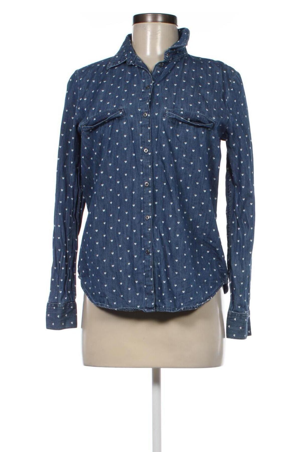 Γυναικείο πουκάμισο Edc By Esprit, Μέγεθος XS, Χρώμα Μπλέ, Τιμή 3,12 €