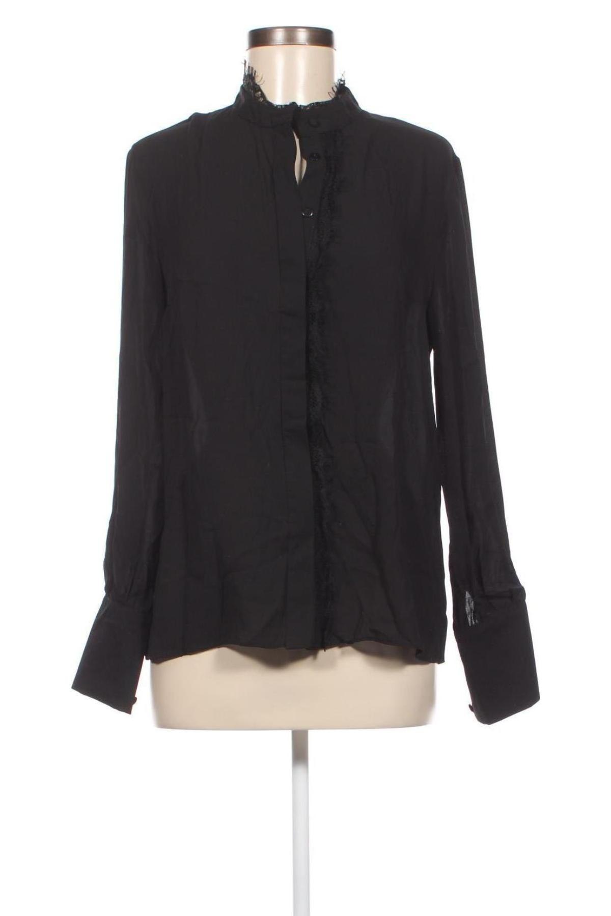 Γυναικείο πουκάμισο Ella, Μέγεθος L, Χρώμα Μαύρο, Τιμή 13,18 €
