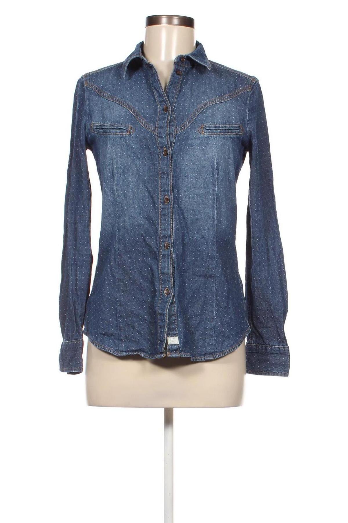Γυναικείο πουκάμισο Esprit, Μέγεθος S, Χρώμα Μπλέ, Τιμή 4,75 €