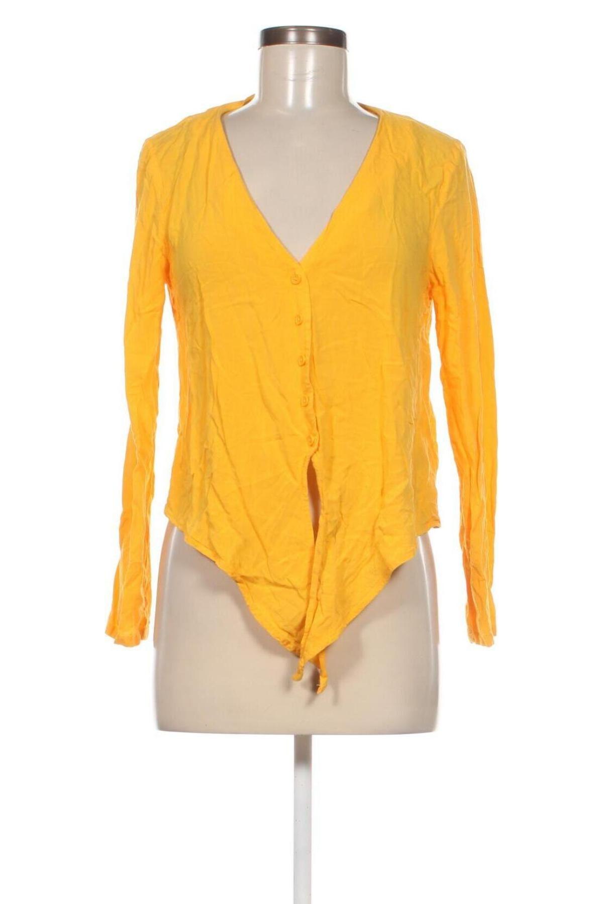 Дамска риза H&M Divided, Размер L, Цвят Жълт, Цена 7,00 лв.