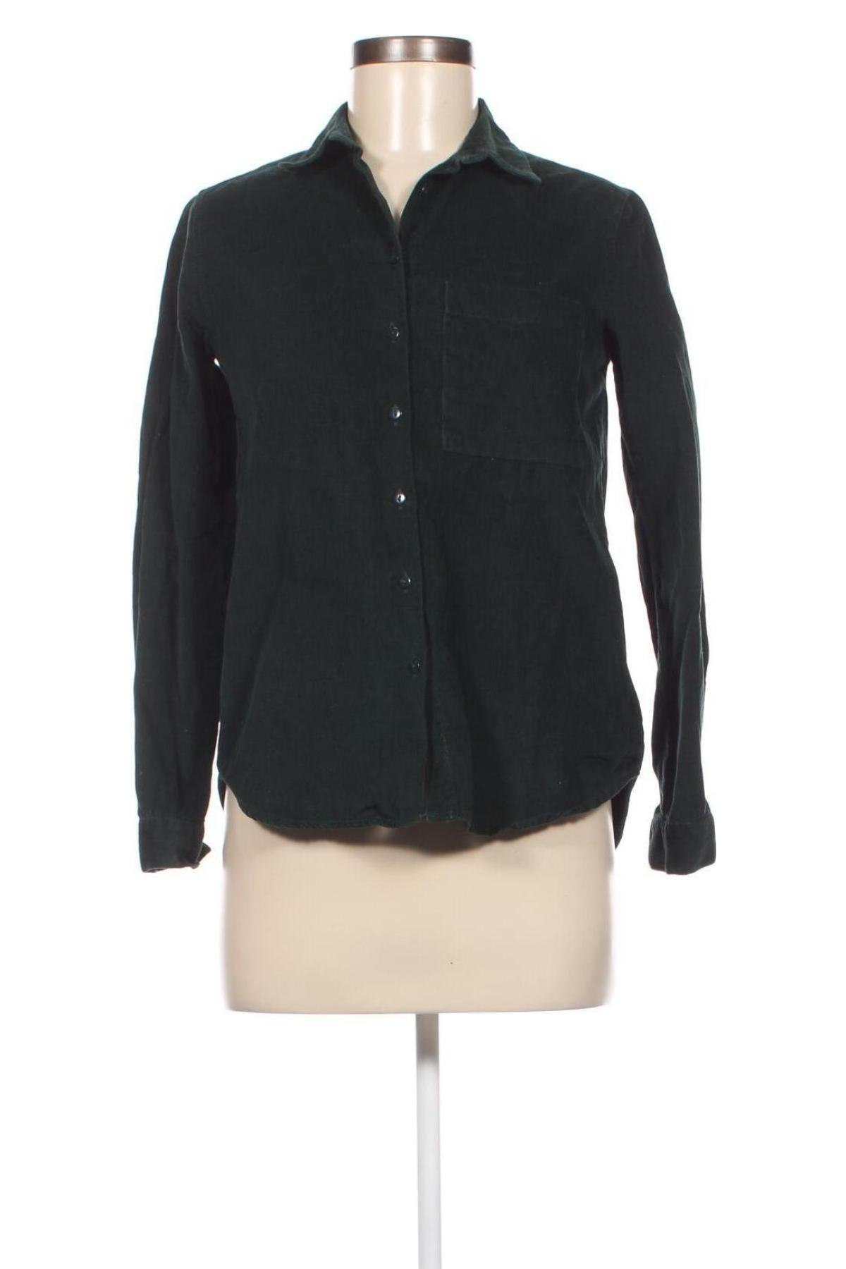 Γυναικείο πουκάμισο LCW, Μέγεθος XS, Χρώμα Πράσινο, Τιμή 15,35 €