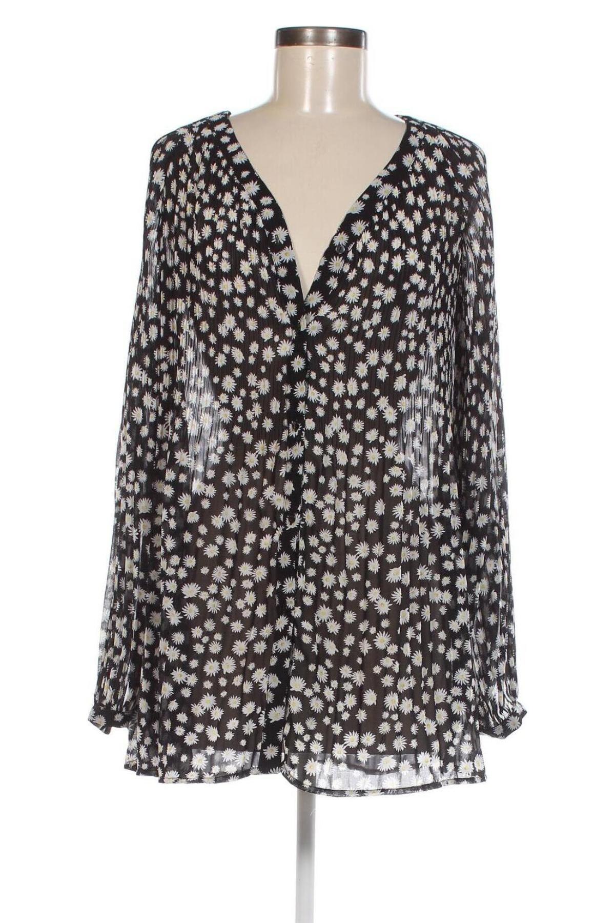 Γυναικείο πουκάμισο Ms Mode, Μέγεθος M, Χρώμα Μαύρο, Τιμή 15,46 €