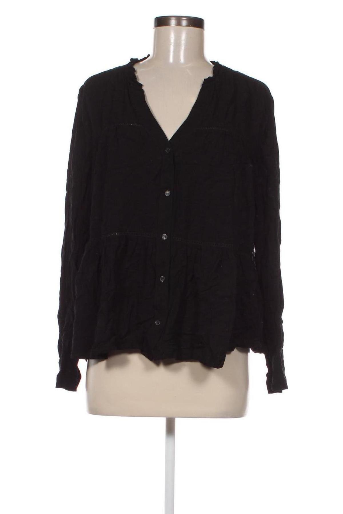 Γυναικείο πουκάμισο Promod, Μέγεθος M, Χρώμα Μαύρο, Τιμή 2,67 €