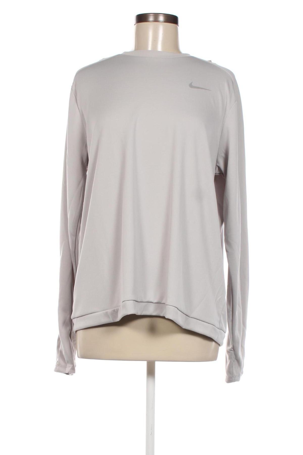 Damen Sport Shirt Nike, Größe XL, Farbe Grau, Preis 24,78 €