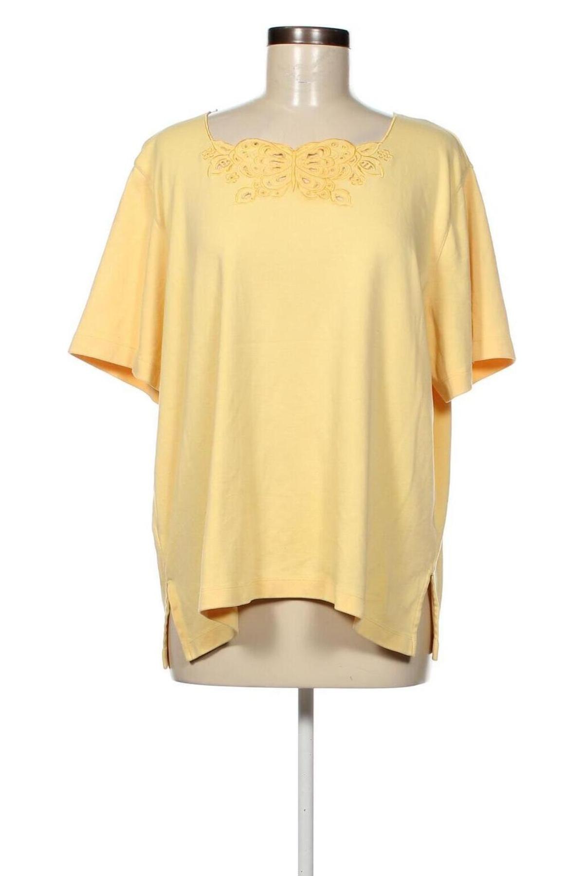 Γυναικεία μπλούζα Alfred Dunner, Μέγεθος XL, Χρώμα Κίτρινο, Τιμή 7,67 €