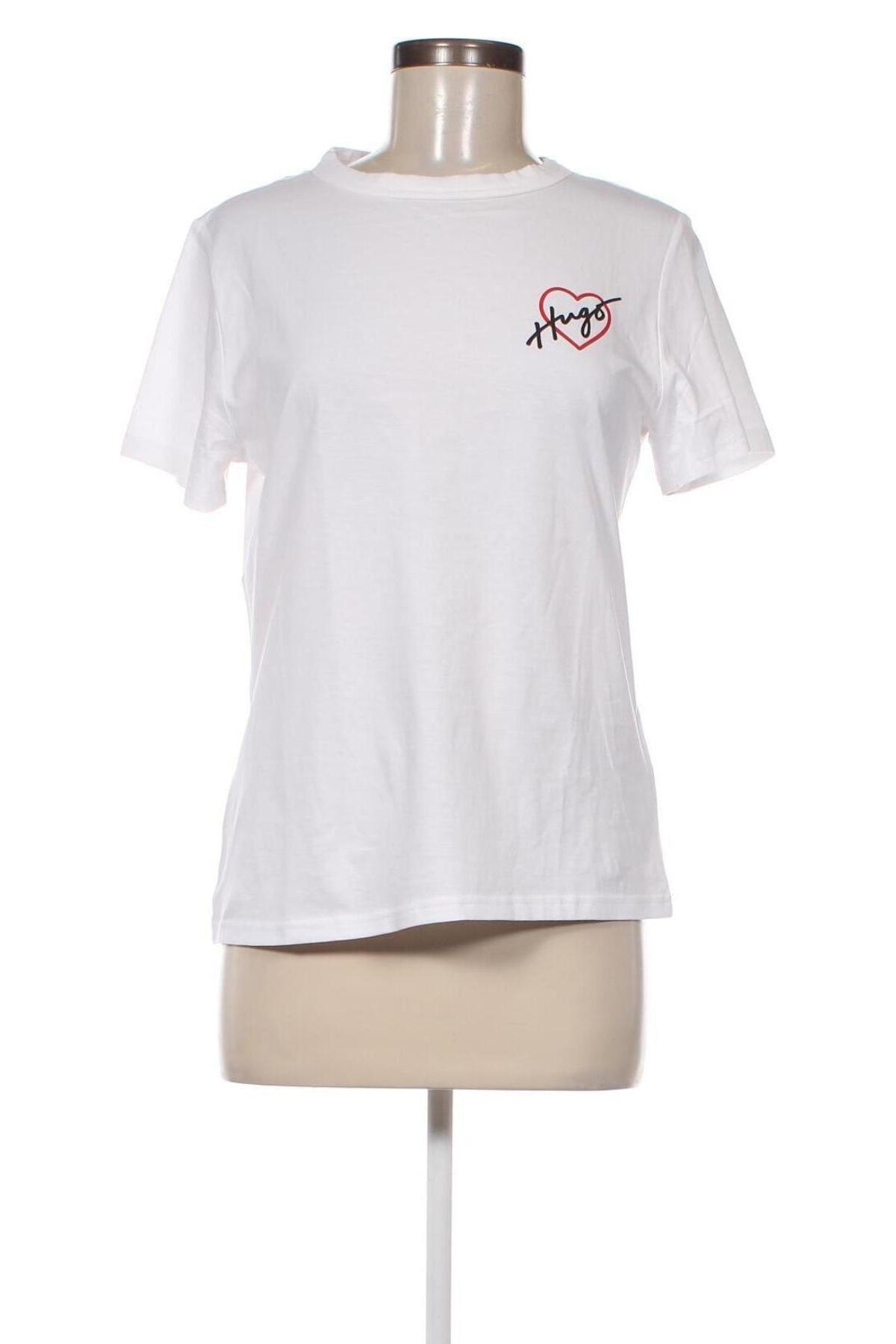 Γυναικείο t-shirt Hugo Boss, Μέγεθος XL, Χρώμα Λευκό, Τιμή 55,49 €