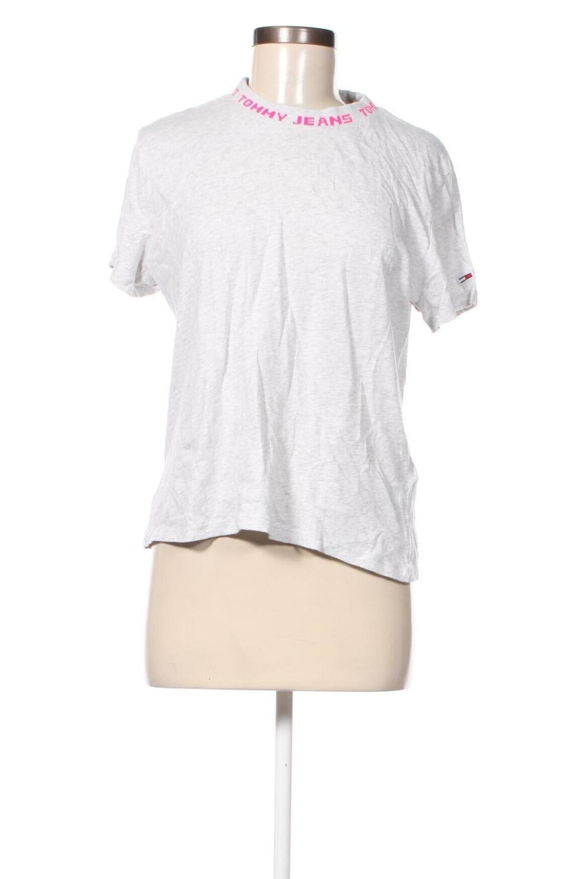 Damen T-Shirt Tommy Jeans, Größe XL, Farbe Grau, Preis 47,32 €
