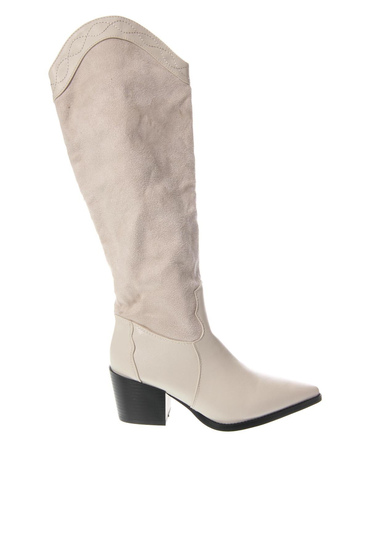 Damenstiefel Nasty Gal, Größe 35, Farbe Ecru, Preis 36,06 €