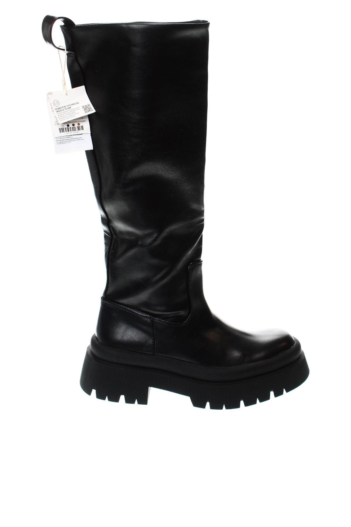 Γυναικείες μπότες Pull&Bear, Μέγεθος 38, Χρώμα Μαύρο, Τιμή 40,27 €
