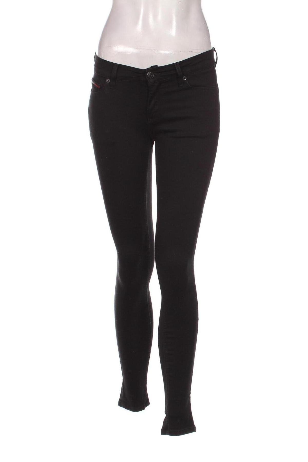 Дамски дънки Tommy Jeans, Размер M, Цвят Черен, Цена 57,30 лв.