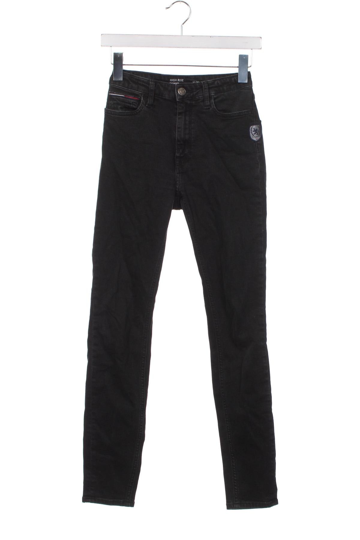 Дамски дънки Tommy Jeans, Размер XS, Цвят Черен, Цена 43,93 лв.