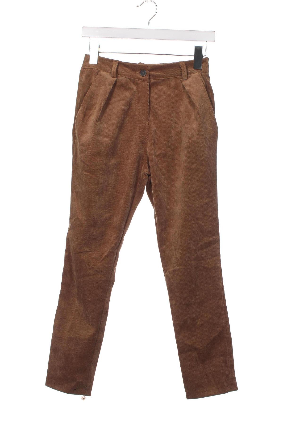 Γυναικείο κοτλέ παντελόνι, Μέγεθος S, Χρώμα Καφέ, Τιμή 3,77 €