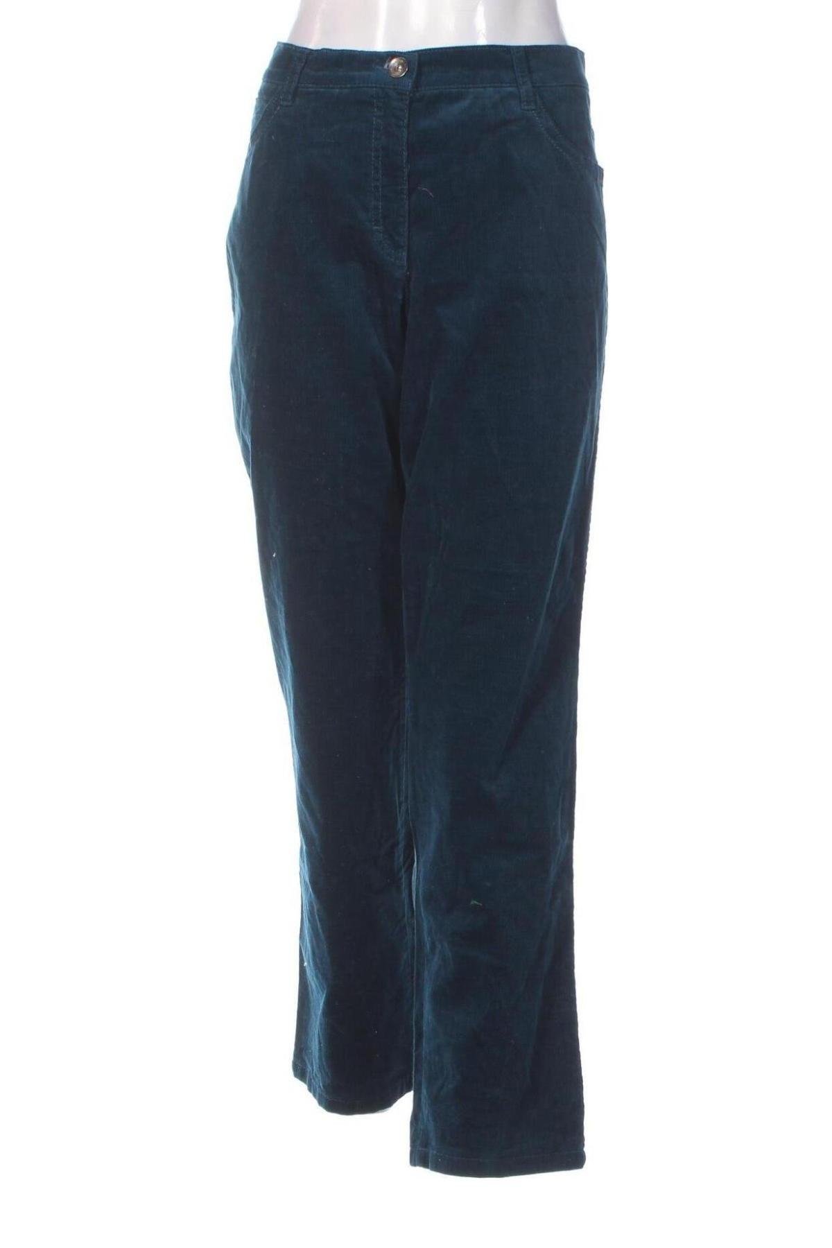 Pantaloni de velvet de femei Brax, Mărime L, Culoare Albastru, Preț 24,18 Lei