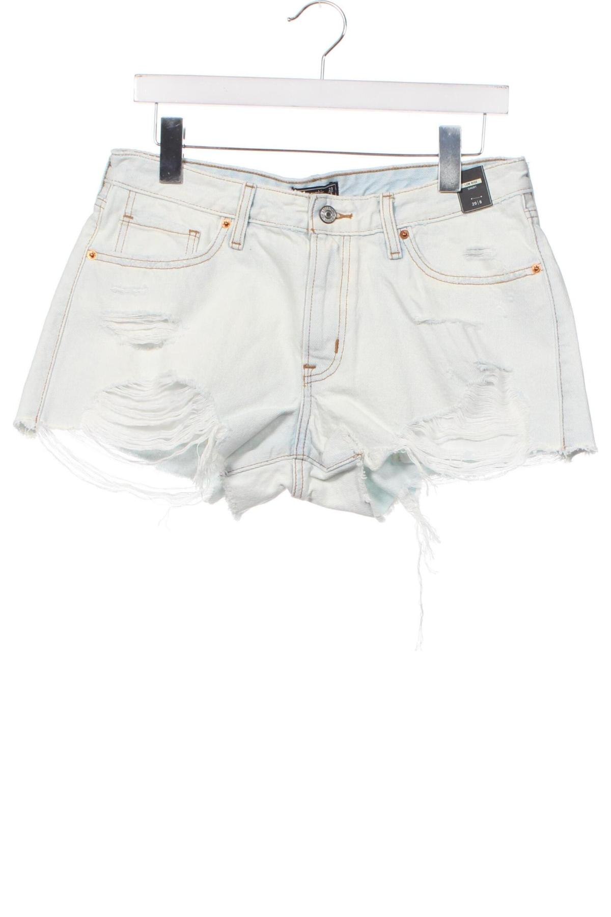 Pantaloni scurți de femei Abercrombie & Fitch, Mărime M, Culoare Albastru, Preț 134,21 Lei