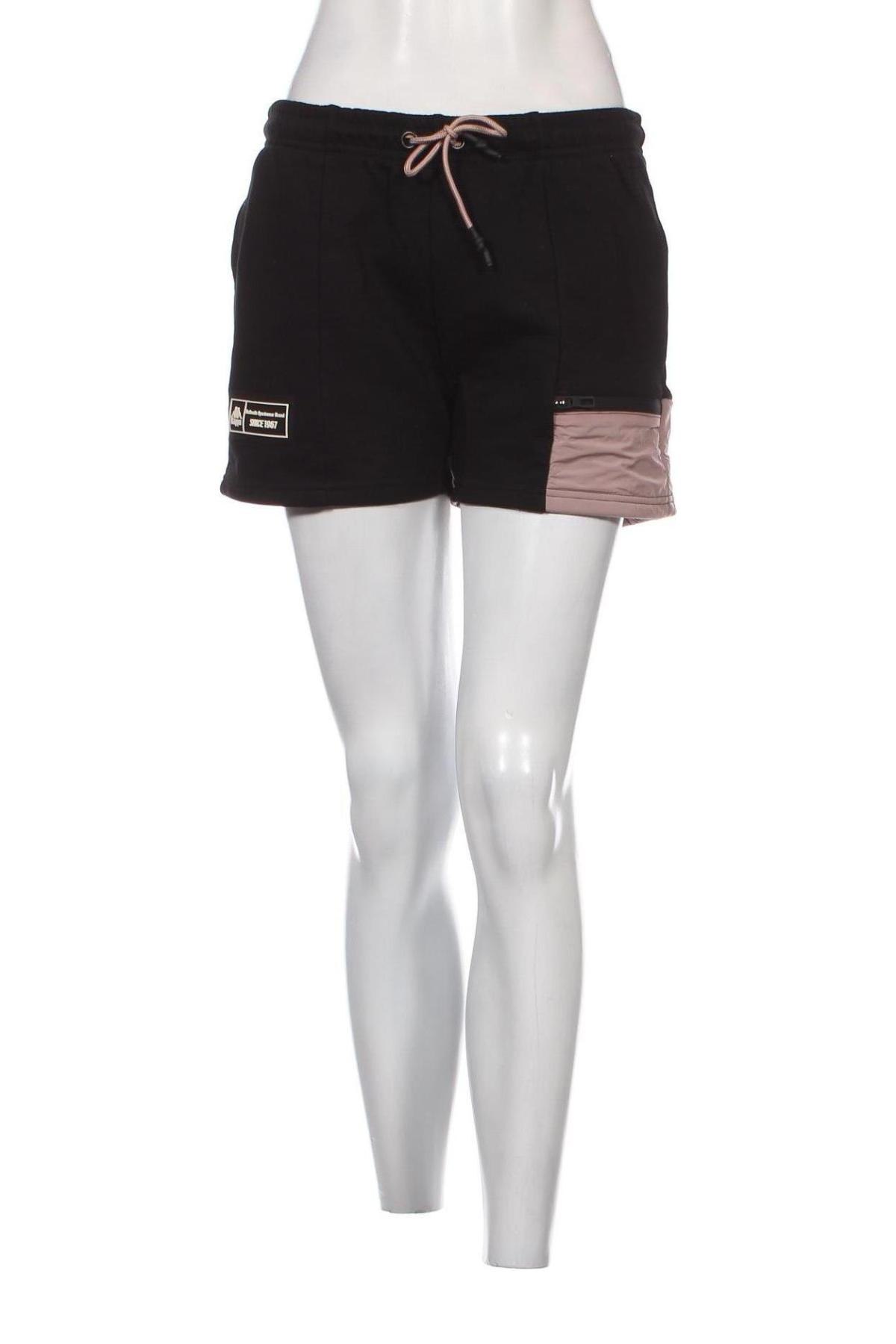Дамски къс панталон Kappa, Размер S, Цвят Черен, Цена 14,40 лв.