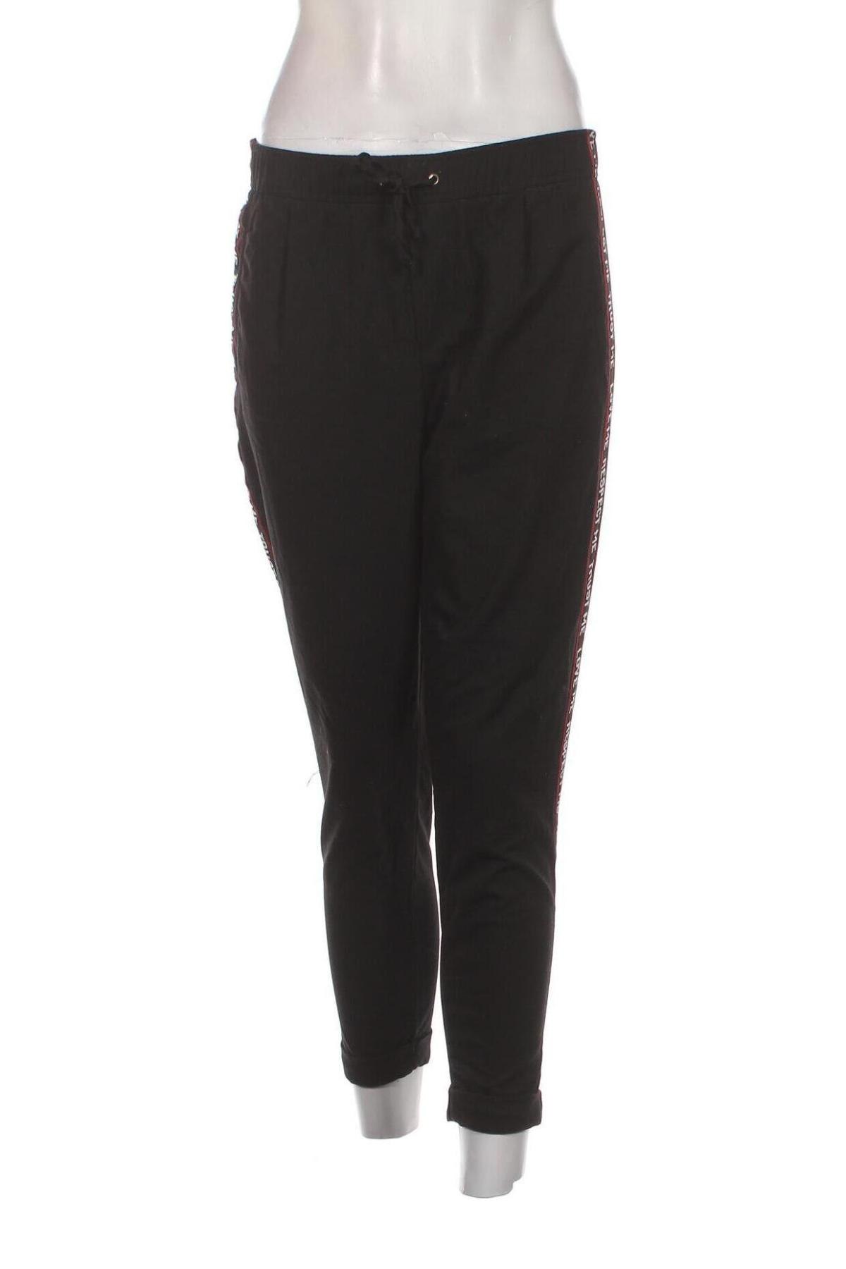 Дамски панталон Bershka, Размер M, Цвят Черен, Цена 6,96 лв.