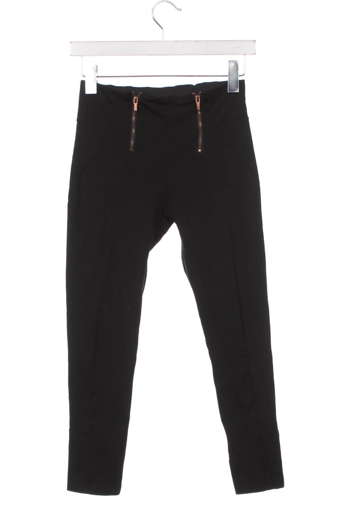 Дамски панталон Bershka, Размер XS, Цвят Черен, Цена 8,99 лв.
