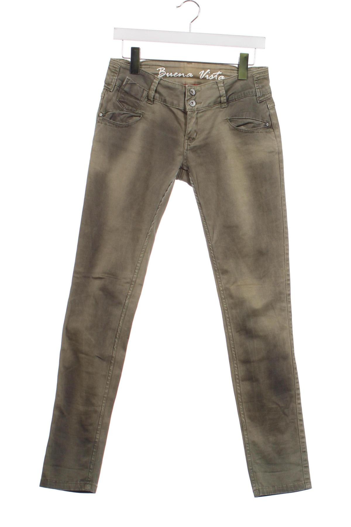 Дамски панталон Buena Vista, Размер XS, Цвят Зелен, Цена 5,51 лв.