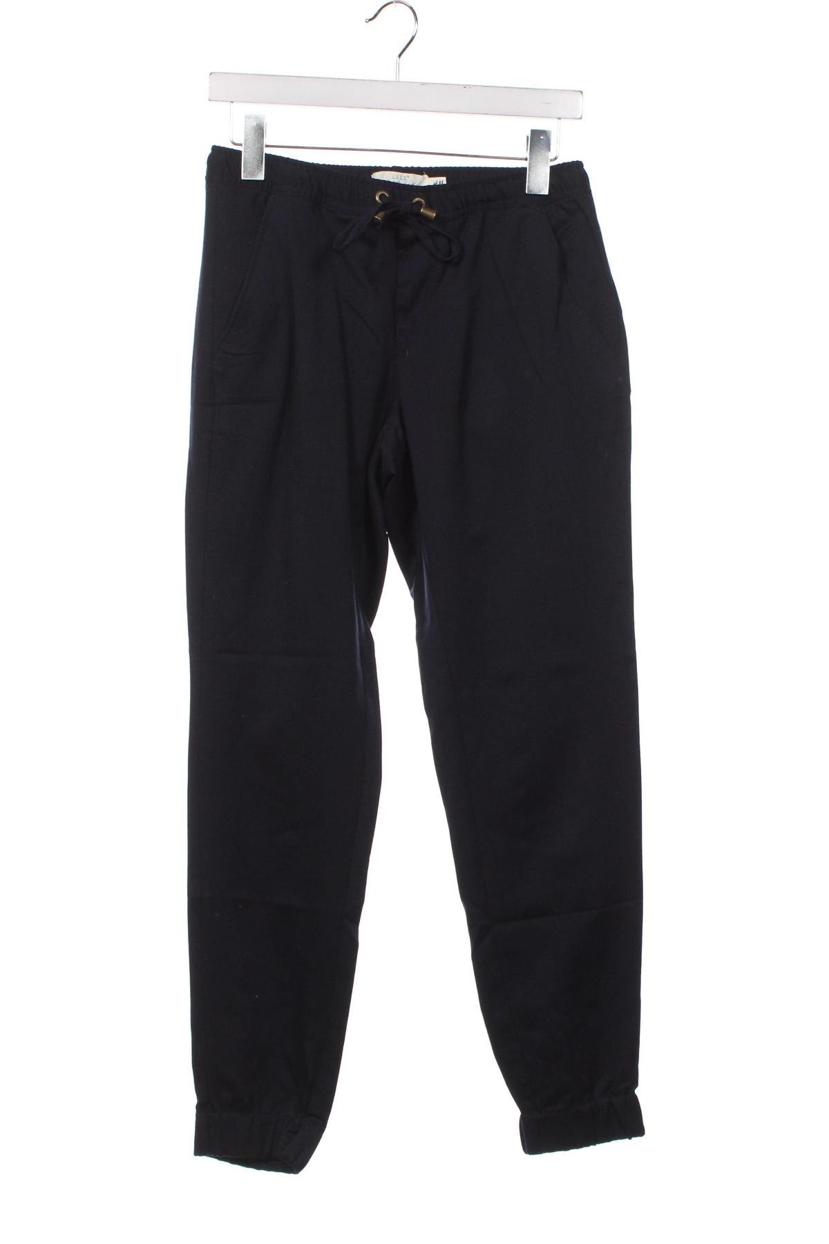 Дамски панталон H&M L.O.G.G., Размер XS, Цвят Син, Цена 6,38 лв.