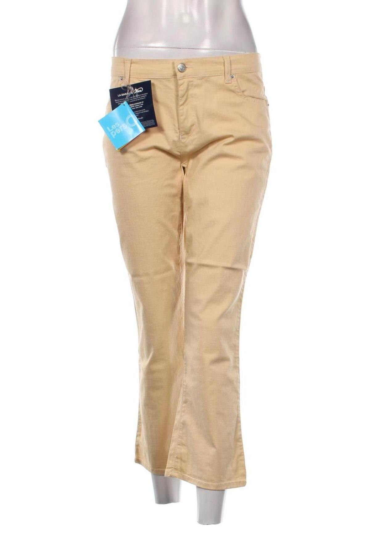 Дамски панталон Ober, Размер M, Цвят Бежов, Цена 18,17 лв.
