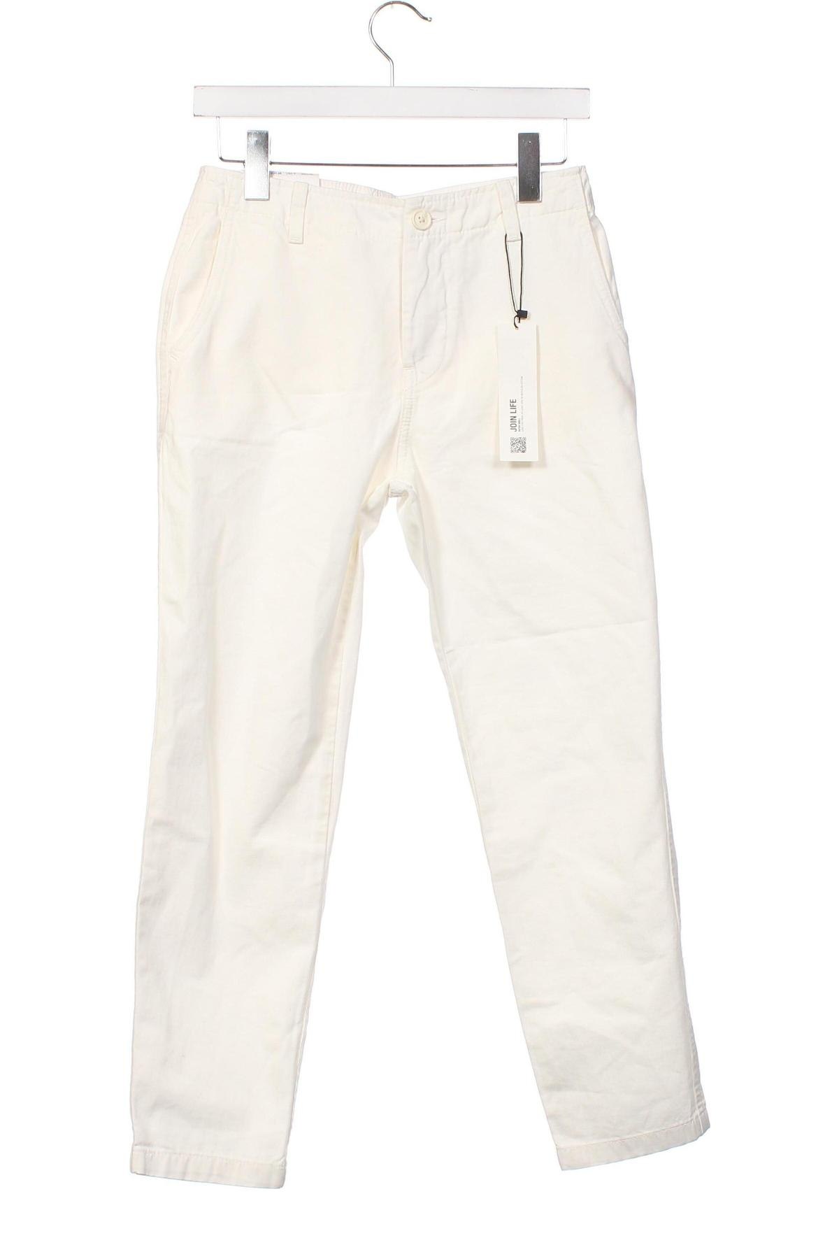 Pantaloni de femei Zara, Mărime S, Culoare Alb, Preț 177,63 Lei