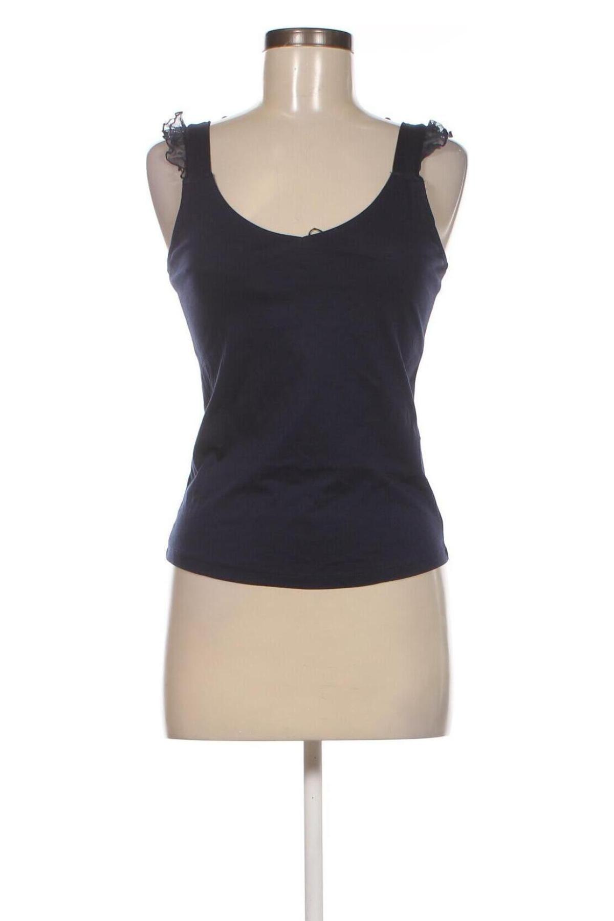 Γυναικείο αμάνικο μπλουζάκι Camaieu, Μέγεθος S, Χρώμα Μπλέ, Τιμή 5,52 €