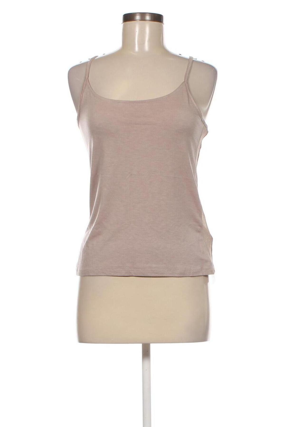 Γυναικείο αμάνικο μπλουζάκι Camano, Μέγεθος M, Χρώμα  Μπέζ, Τιμή 5,41 €