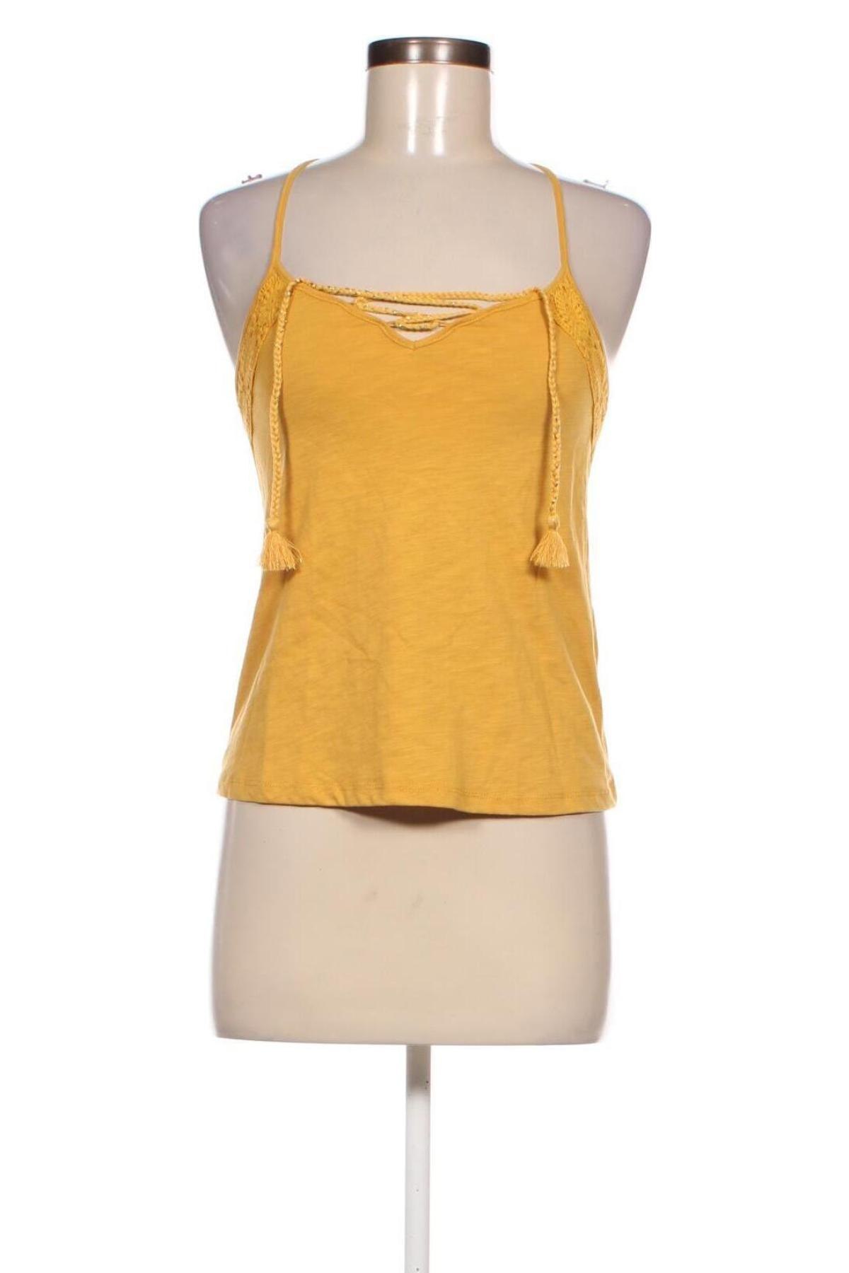 Γυναικείο αμάνικο μπλουζάκι Etam, Μέγεθος XS, Χρώμα Κίτρινο, Τιμή 5,68 €