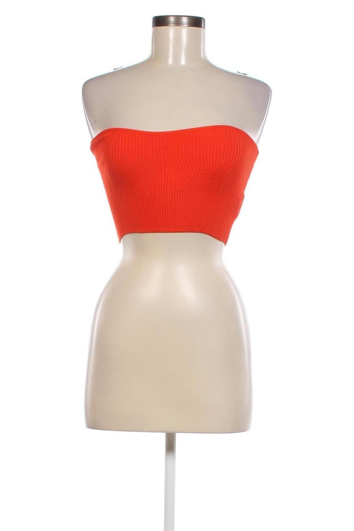 Γυναικείο αμάνικο μπλουζάκι Jennyfer, Μέγεθος M, Χρώμα Πορτοκαλί, Τιμή 9,95 €