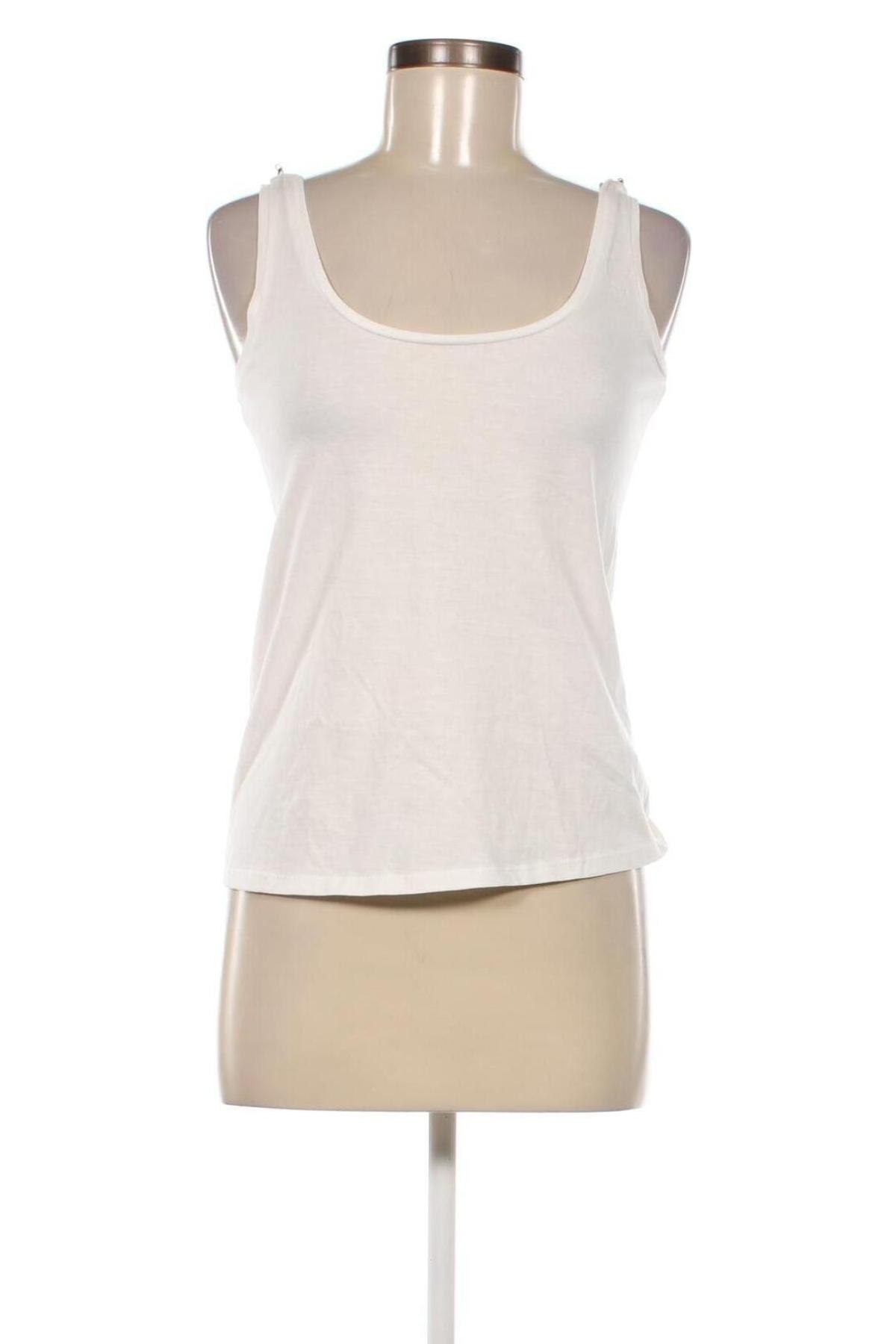 Γυναικείο αμάνικο μπλουζάκι Springfield, Μέγεθος XS, Χρώμα Εκρού, Τιμή 5,29 €