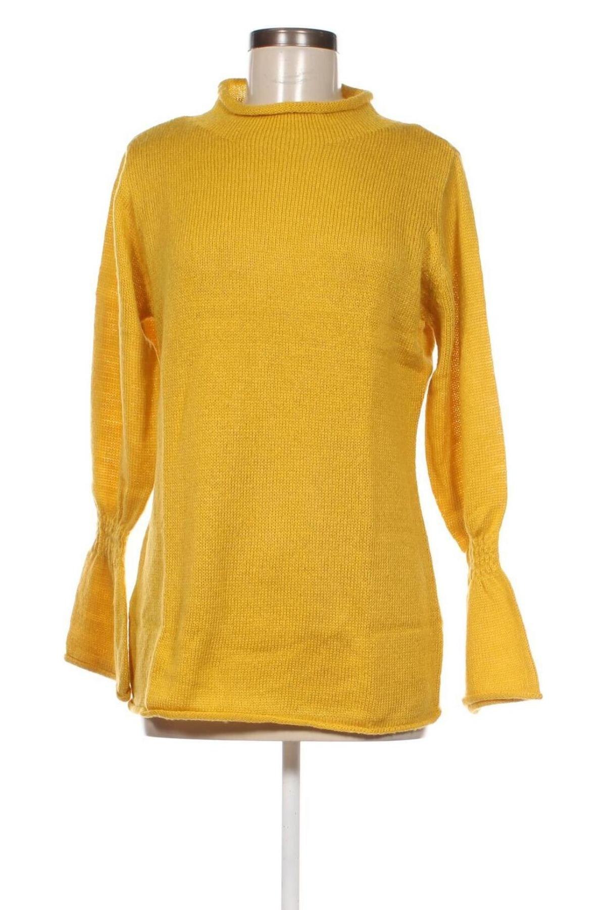 Дамски пуловер Boysen's, Размер M, Цвят Жълт, Цена 13,34 лв.