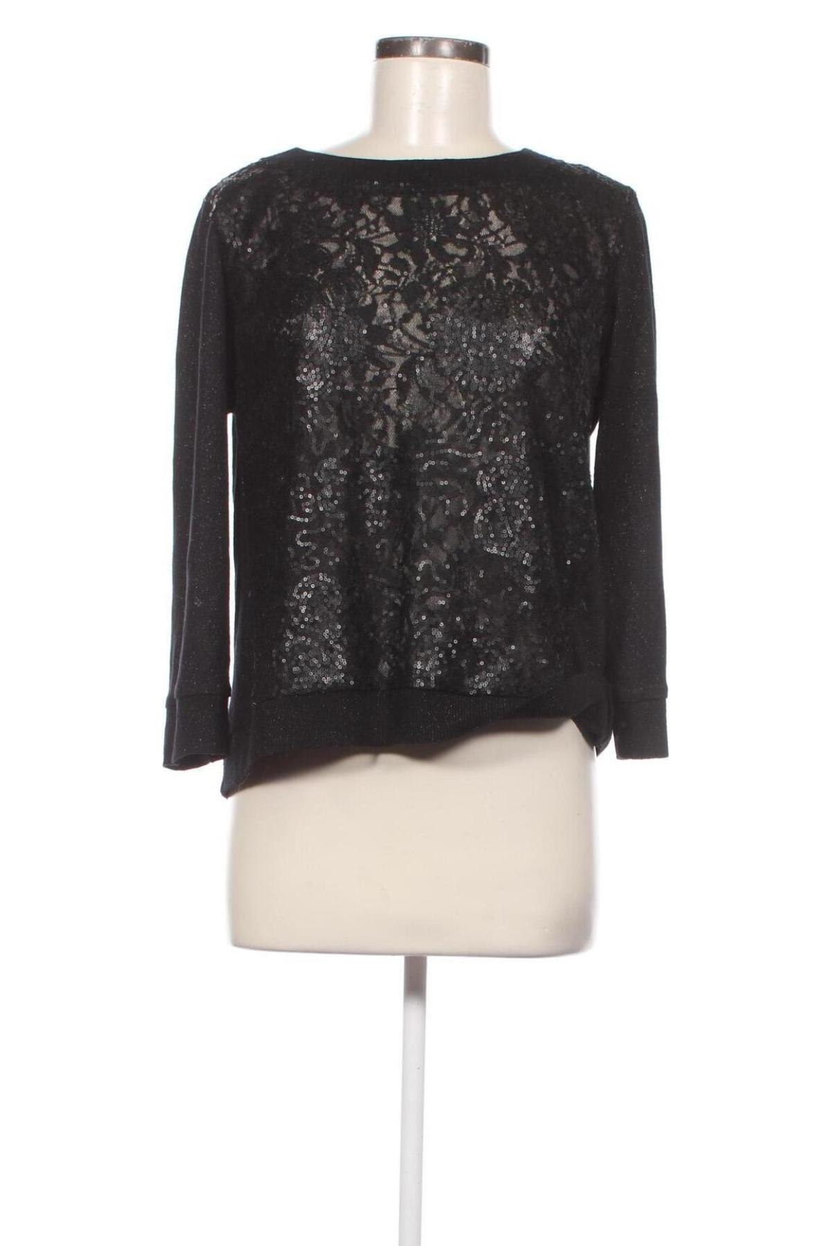Дамски пуловер Diana Gallesi, Размер M, Цвят Черен, Цена 22,00 лв.