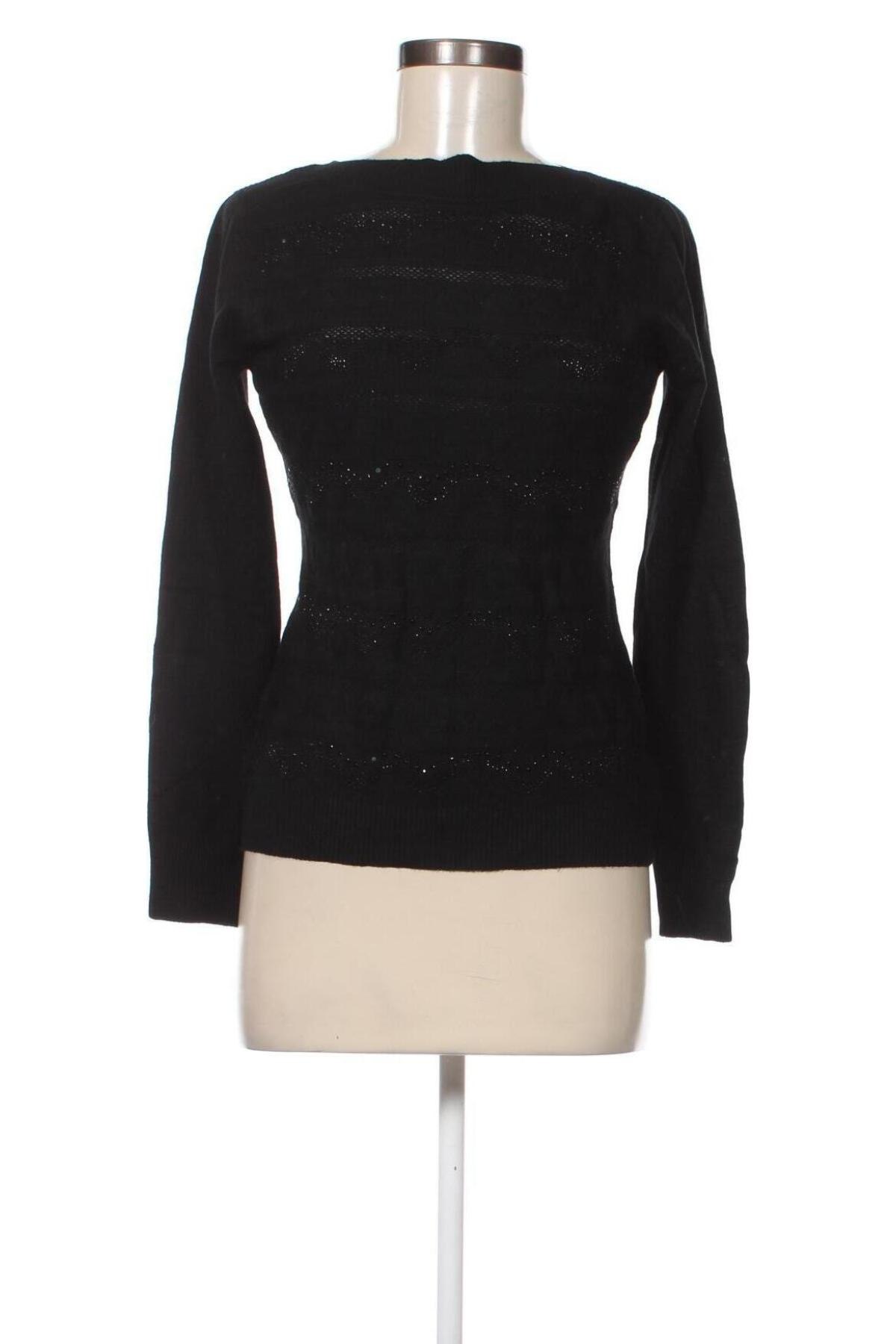 Дамски пуловер Evis, Размер M, Цвят Черен, Цена 8,70 лв.