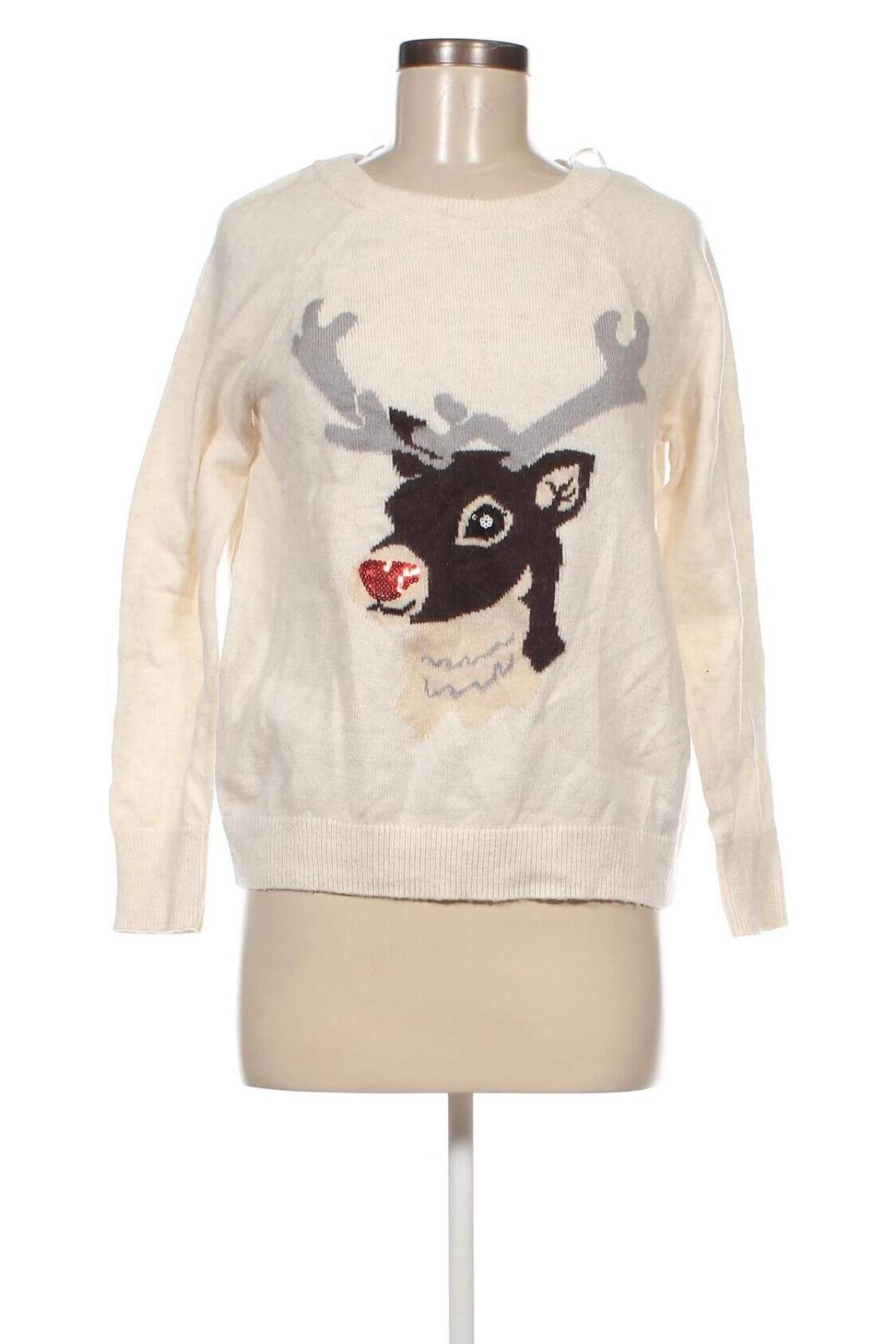Дамски пуловер H&M, Размер M, Цвят Бял, Цена 7,25 лв.