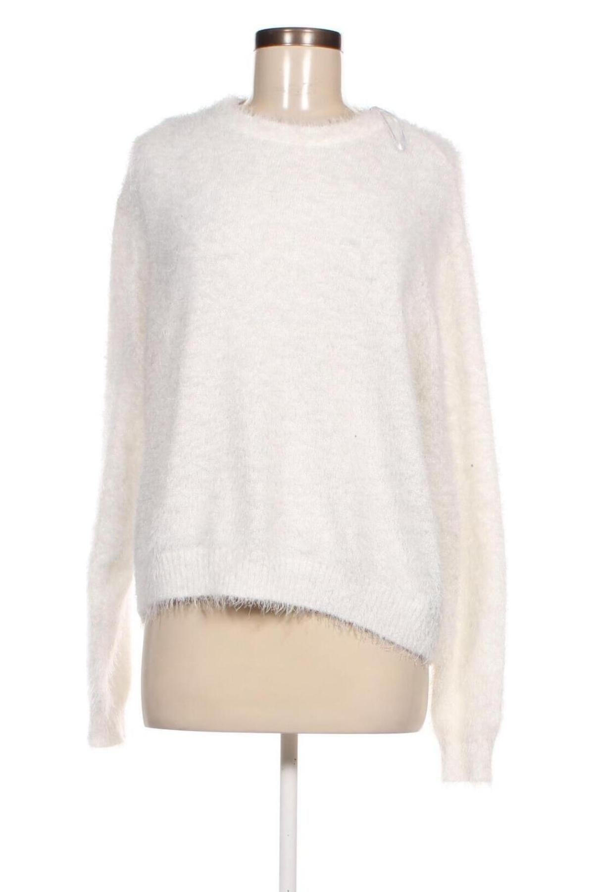 Γυναικείο πουλόβερ H&M Divided, Μέγεθος L, Χρώμα Λευκό, Τιμή 4,49 €