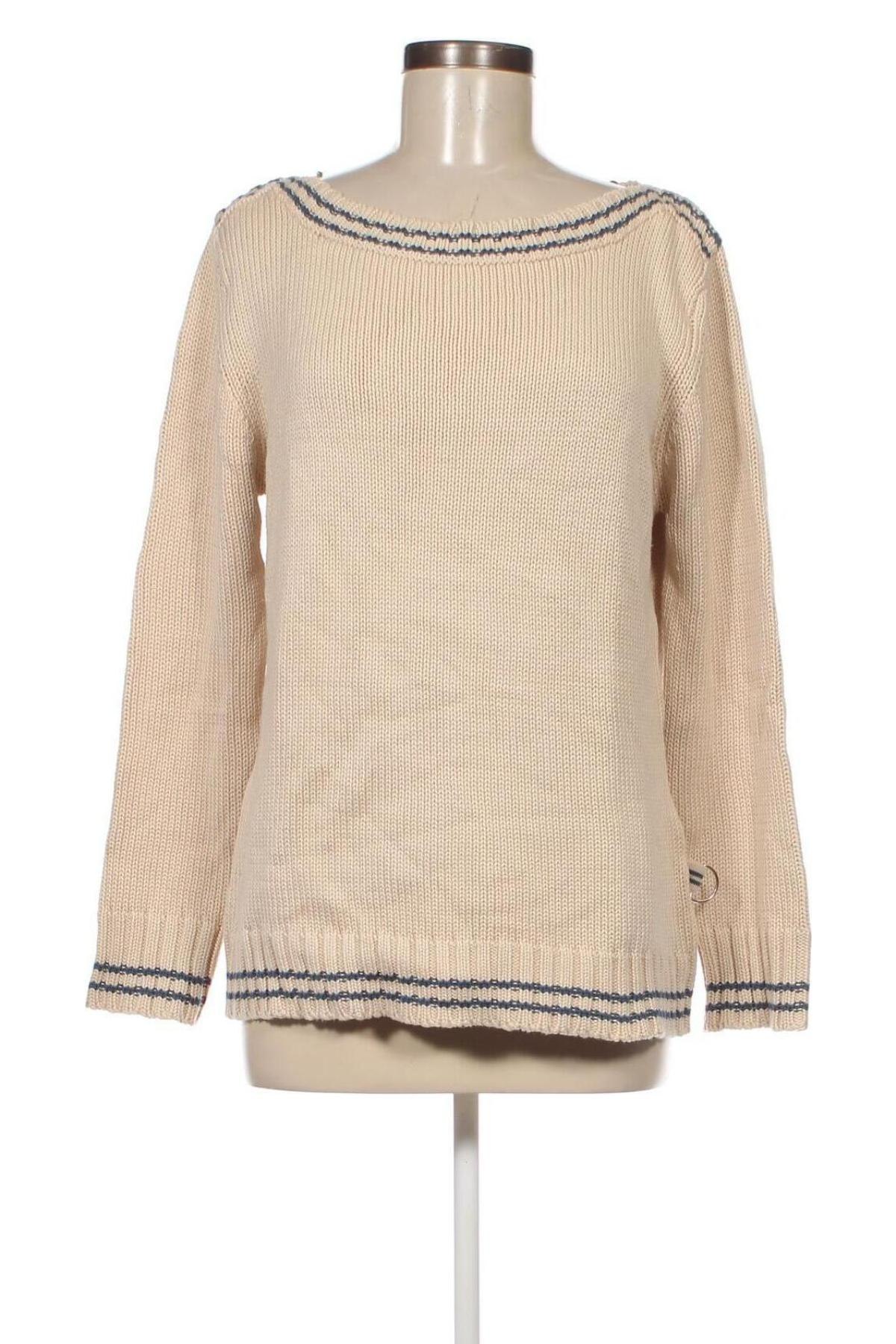 Дамски пуловер In Linea, Размер L, Цвят Бежов, Цена 7,25 лв.