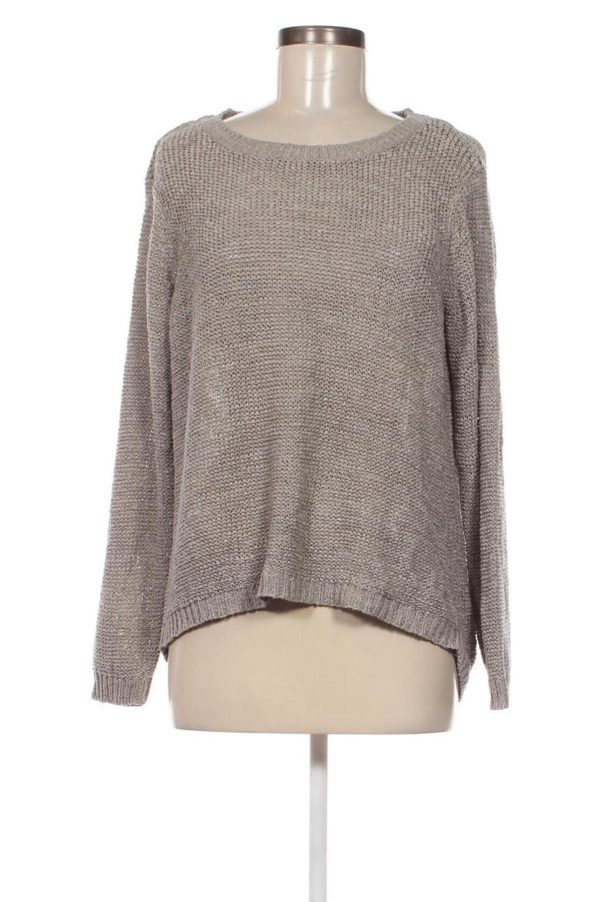 Дамски пуловер Jacqueline De Yong, Размер XL, Цвят Сив, Цена 14,50 лв.